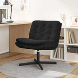 Swivel Relaxing Chair Black 63 x 75 x 76 cm Velvet 42007365