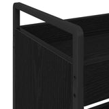 Kitchen Trolley Black Oak 70 x 30 x 82 cm Engineered Wood 879626