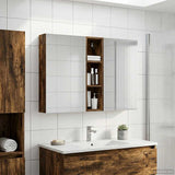 Bathroom Cabinet Set 3 pcs 120 x 14.5 x 70 cm Engineered wood 3403748
