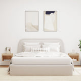 Bedside Cabinets with LED Lights Wall-mounted 2 pcs Sonoma Oak 837118