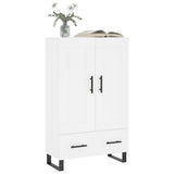 Highboard White 69.5x31x115 cm Engineered Wood 830348