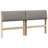 Upholstered Headboard Taupe 150 cm Solid Pine Wood 879227