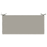 2-Piece Bench Cushions SOEST 2 pcs 100% Polyester Grey 949293