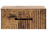 Wall-Mounted Bedside Cabinet 2 pcs Old Wood 34.5 x 33 x 20 cm 898612
