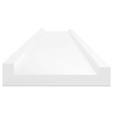 Wall Shelves 4 pcs High Gloss White 115x9x3 cm 326657