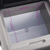 Cool Box with Wheel and Handle Black&Grey 40 L Polypropylene 51782