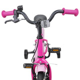 Kids Bike 12 Inches for 2-4 Years Old Dark Pink 42009667