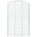Arched Gabion Basket 150x50x220/240 cm Galvanised Iron 153461
