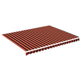 Replacement Fabric for Awning Orange and Brown 4.5x3.5 m 311960