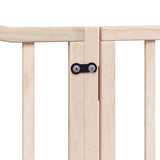 Dog Gate with Door Foldable 10 Panels 800 cm Poplar Wood 3155611