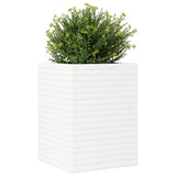 ZNTS Garden Planter White 50x50x68.5 cm Solid Wood Pine 3282465