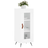 Sideboard High Gloss White 34.5x34x90 cm Engineered Wood 828766