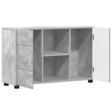 Sideboard with Shelf FLORIN Concrete Grey 88.5 x 30.5 x 55.5 cm 880294