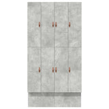 Storage Bed Frame Concrete Grey 120 cm Engineered Wood 3335632