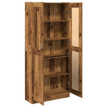 Highboard Old Wood 82.5x30.5x185 cm Engineered Wood 3318716