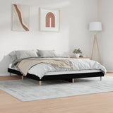 Bed Frame without Mattress Black 180x200 cm Super King Engineered Wood 832014