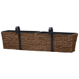 Plant Pots 2 pcs Water Hyacinth Brown 45581