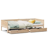 Daybed with Drawers without Mattress 80x200 cm Solid Wood 3302094