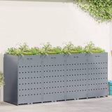 Wheelie Bin Storage for 4 Bins Light Grey 272 x 77.5 x 121.5 cm 3394750