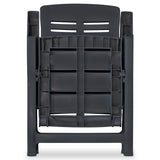 Reclining Garden Chairs 4 pcs Plastic Anthracite 275071