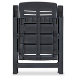 Reclining Garden Chairs 6 pcs Plastic Anthracite 275072