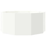 Planter White 120 x 120 x 50 cm Steel 883746