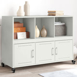 ZNTS Sideboard White 100.5x39x72 cm Steel 846739