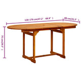 Garden Dining Table x80x75 cm Solid Acacia Wood 316567