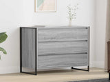 Sideboard Grey Sonoma 79 x 36 x 75.5 cm Engineered Wood 886597