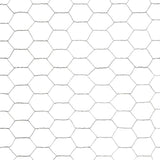Chicken Wire Fence Galvanised Steel 25x1.5 m Silver 143333