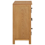 ZNTS Cupboard 70x35x75 cm Solid Oak Wood 289188