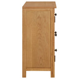 ZNTS Cupboard 70x35x75 cm Solid Oak Wood 289188