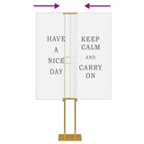 Trade Show Displays 2 pcs Gold 30 x 23.5 x 210 cm Steel 3407636