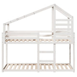 Bunk Bed without Mattress White 90x190 cm Single Solid Wood Pine 3281965