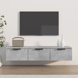 Wall Cabinet Concrete Grey 102x30x20 cm Engineered Wood 811407
