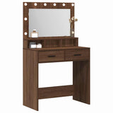 Dressing Table Brown Oak 79 x 41 x 135 cm Engineered Wood 865088