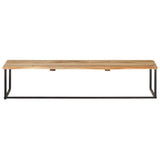 Peg with Live Edge 100x35x22 cm Solid Acacia Wood 320251
