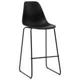 Bar Chairs 4 pcs Black Plastic 281502