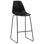Bar Chairs 2 pcs Black Plastic 281501