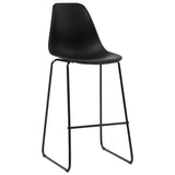 Bar Chairs 2 pcs Black Plastic 281501