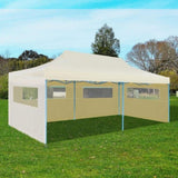 ZNTS Cream Foldable Pop-up Party Tent 3 x 6 m 41582