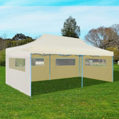 ZNTS Cream Foldable Pop-up Party Tent 3 x 6 m 41582