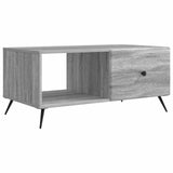 Coffee Table Grey Sonoma 90 x 50 x 40 cm Engineered Wood 895651