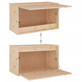 Wall Cabinet 60x30x35 cm Solid Pinewood 813445