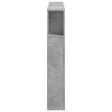 LED Headboard Concrete Grey 140x18.5x103.5 cm Engineered Wood 837347