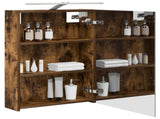 Bathroom Mirror Cabinet Smoked Oak 50 x 14.5 x 70 cm 889051