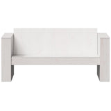 Garden Sofa White Solid pine wood Medium Seats Many Garden Sofa 832370