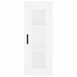 Highboard White 34,5x34x180 cm Engineered Wood 3199369