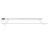 Manual Retractable Awning with LED Brown 300x250 cm 3215374