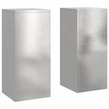 Plant Stand 2 pcs Silver 24 x 24 x 55 cm Stainless steel 865817